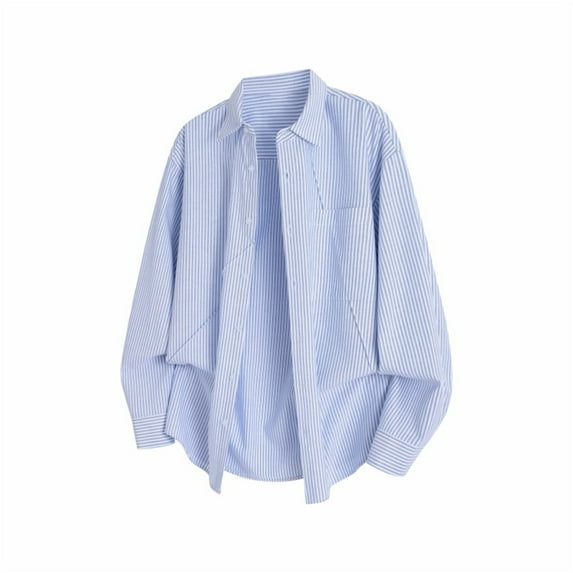 Yusimy Men's Casual Stylish Fashionable Long Sleeve Shirt - Lapel Collar with Glossy Buttons, Soft Wrinkle-Resistant Cotton-Blend Fabric, Daily Office & Weekend Dinner Outfit