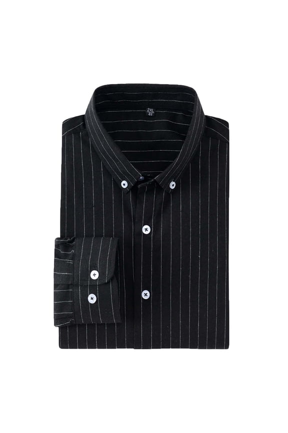Men's Checkered Shirt Color Block Button Down Collar Long Sleeve Classic Casual