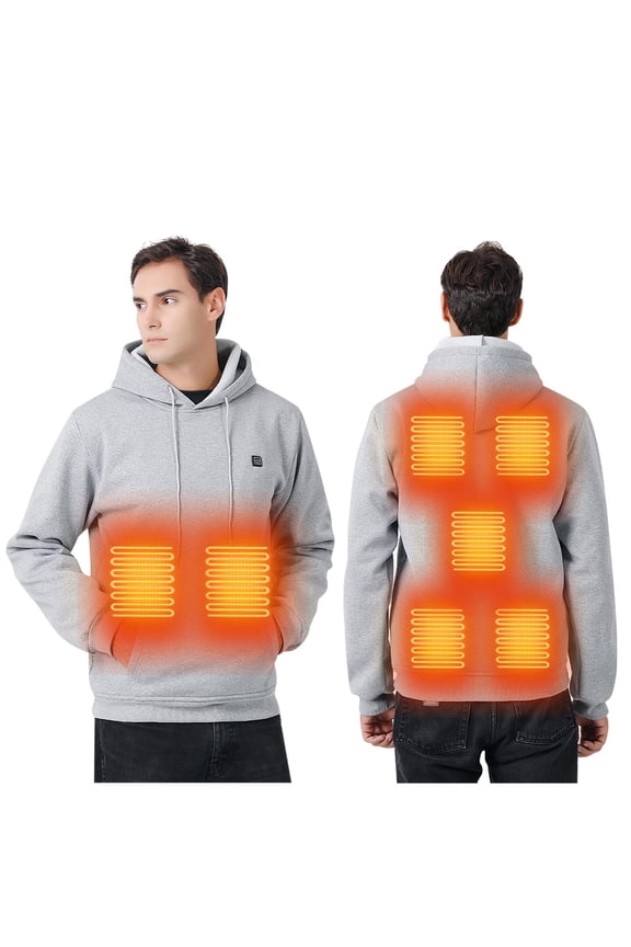 Men's Fleece Jacket Solid Color Long Sleeve Zipper Cardigan Stand Collar Casual Outdoor Wear