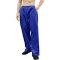 thumbnail image 1 of Yusimy Men's Jogger Sweatpants Solid Color Drawstring Waist Straight Wide Leg Sporty Design with Pockets Athleisure Style, 1 of 5