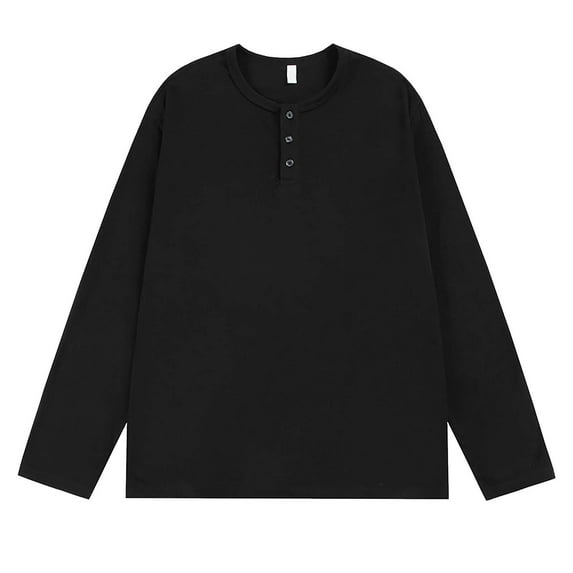 Yusimy Men's Long Sleeve Velour Shirt Henley Shirt Button-Down Shirt Solid Color Warm Velour Collared Design Vintage Casual Style