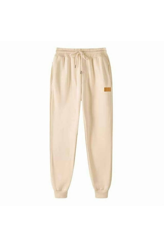 Men's Loose Warm Fleece Pants for Autumn & Winter Stylish Thickened Fleece-Lined Trousers