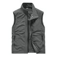 thumbnail image 1 of Yusimy Men's Multi-Pocket Lightweight Work Vest Breathable Stand-Up Collar Outdoor Fishing Hiking Photography Casual Workwear Style, 1 of 7