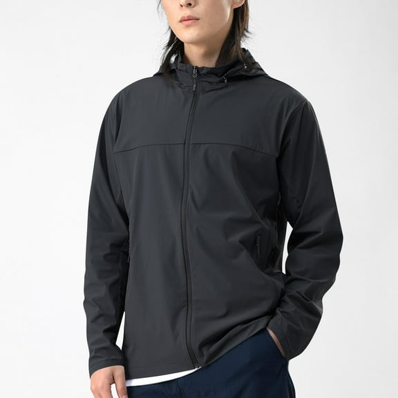 Yusimy Men's Outdoor Tactical Fleece-Lined Hooded Workwear Jacket Waterproof Windproof Hiking Mountaineering Warm Long Sleeve