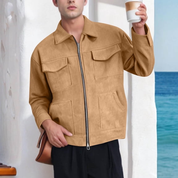 Yusimy Men's Outdoor Tactical Hiking Fleece-Lined Jacket Waterproof Windproof Hooded Work Jacket Long Sleeve Workwear Style