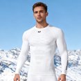 thumbnail image 1 of Yusimy Men's Quick-Dry Compression Base Layer Long Sleeve Crew Neck Top for Winter Skiing Cycling Hiking Sports Warm Style, 1 of 8