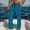 thumbnail image 1 of Yusimy Men's Sleep Pants Gingham Print Elastic Waist Dual Pockets Lounge Pants Casual Comfort Pants Sleep Trousers, 1 of 6