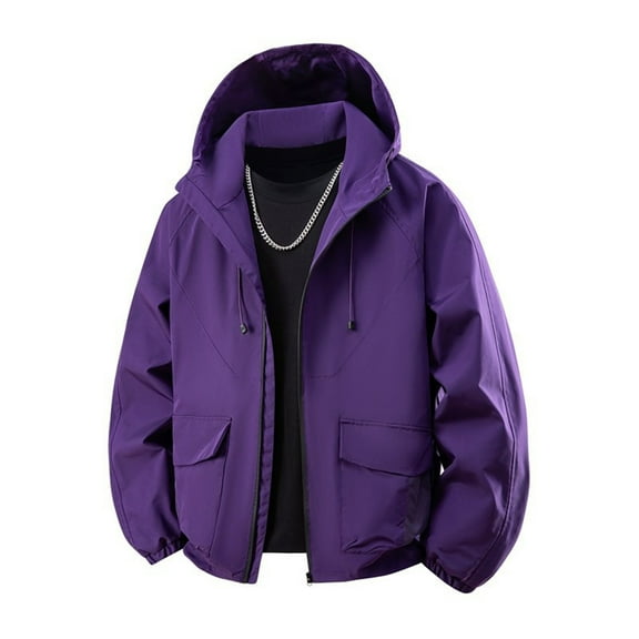 Yusimy Men's Slim Fit Double Breasted Mid-Length Trench Coat Solid Color Classic Overcoat