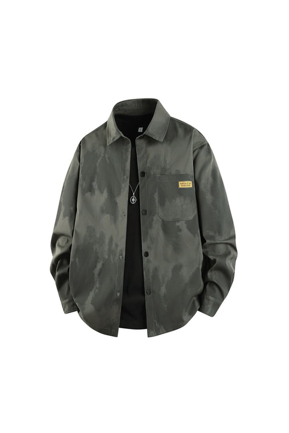 Men's Slim Fit Wool Blend Coat Double Breasted Mid-Length Trench Coat Versatile Classic Style