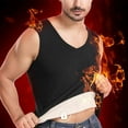 thumbnail image 1 of Yusimy Men's Solid Color Seamless Thermal Vest V-Neck Base Layer Temperature-Regulating Inner Wear Basic Style, 1 of 5