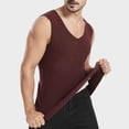 thumbnail image 1 of Yusimy Men's Solid Color Seamless Thermal Vest V-Neck Base Layer Temperature-Regulating Inner Wear Basic Style, 1 of 6