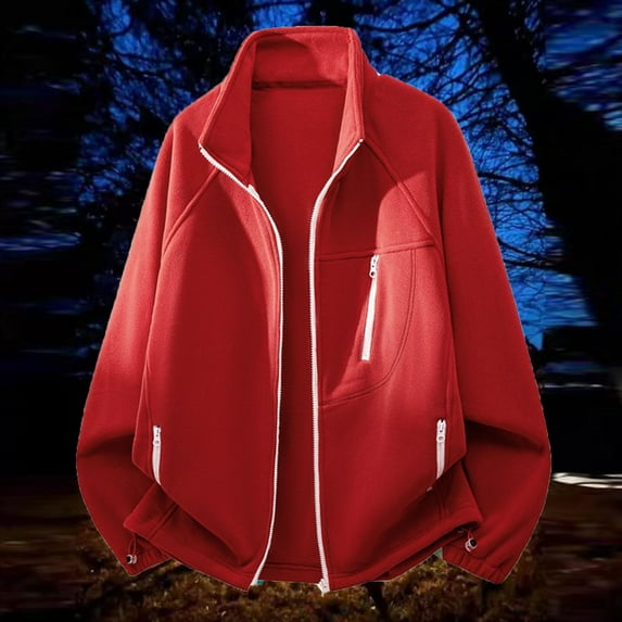 Yusimy Men's Solid Color Snap Button Pocket Casual Jacket Long Sleeve Lapel Collar Classic Style