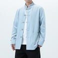 thumbnail image 1 of Yusimy Men's Solid Snap Button Pocket Jacket Long Sleeve Casual Lapel Coat Simple Style, 1 of 5