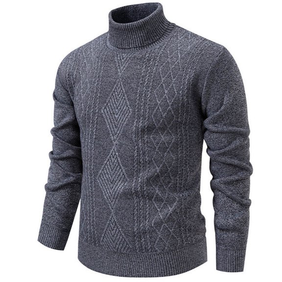 Yusimy Men's Striped Knit Sweater Oversized Casual Pullover Round Neck Urban Streetwear