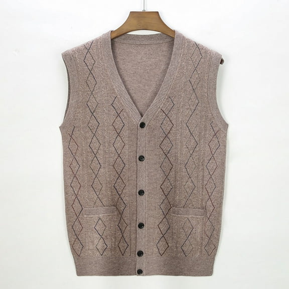 Yusimy Men's Striped Knit Sweater Oversized Casual Versatile Crew Neck Pullover Relaxed Fit