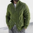 thumbnail image 1 of Yusimy Men's Striped Pullover Sweater Oversized Knit Round Neck Casual Urban Style, 1 of 4