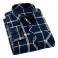 thumbnail image 1 of Yusimy Men's Stylish Casual Long Sleeve Button-Down Shirt - Turn-Down Collar with Glossy Buttons, Soft Wrinkle-Resistant Fabric, Daily Office & Weekend Dinner Outfit, 1 of 4