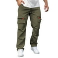 thumbnail image 1 of Yusimy Men's Summer Casual Jogger Pants Lightweight Breathable Elastic Drawstring Loose Fit Quick-Dry Versatile Sporty Streetwear, 1 of 5