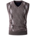 thumbnail image 1 of Yusimy Men's Thermal Vest Thick Warm Sleeveless Pullover Knit V-Neck Casual Winter Comfort Style, 1 of 5