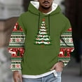 thumbnail image 1 of Yusimy Mens Christmas Printed Hoodie Long Sleeve Pullover Casual Athletic Top, 1 of 5