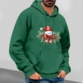 thumbnail image 1 of Yusimy Mens Christmas Printed Hoodie Long Sleeve Pullover Casual Mens Top, 1 of 4