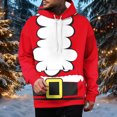 thumbnail image 1 of Yusimy Mens Christmas Printed Hoodie with Pockets & Drawstring Long Sleeve Pullover Athletic Top, 1 of 6