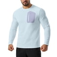 thumbnail image 1 of Yusimy Mens Quick-Dry Long Sleeve Tee，Crew Neck Moisture-Wicking Top，Breathable Athletic Training Shirt，for Running Commuting and Daily Fitness, 1 of 8