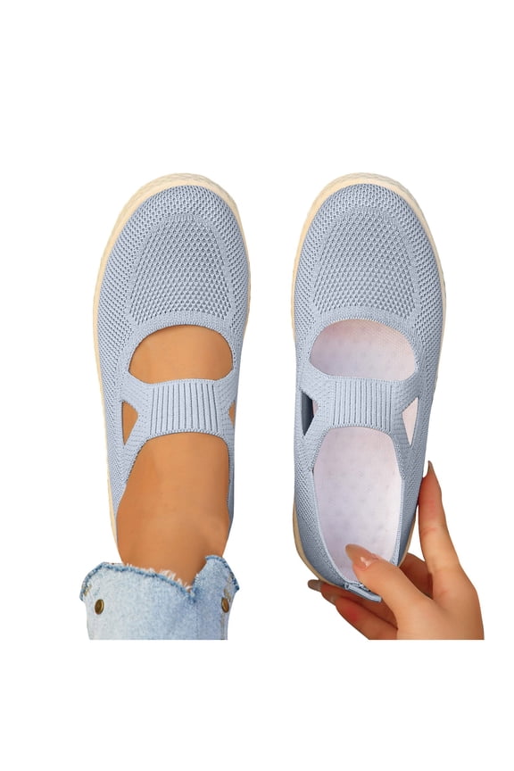 Women's Fashionable Casual Breathable Mesh Bean Shoes - Slip-On Low Heel Comfortable Flat Sole Loafers with Elastic Design for Everyday Wear