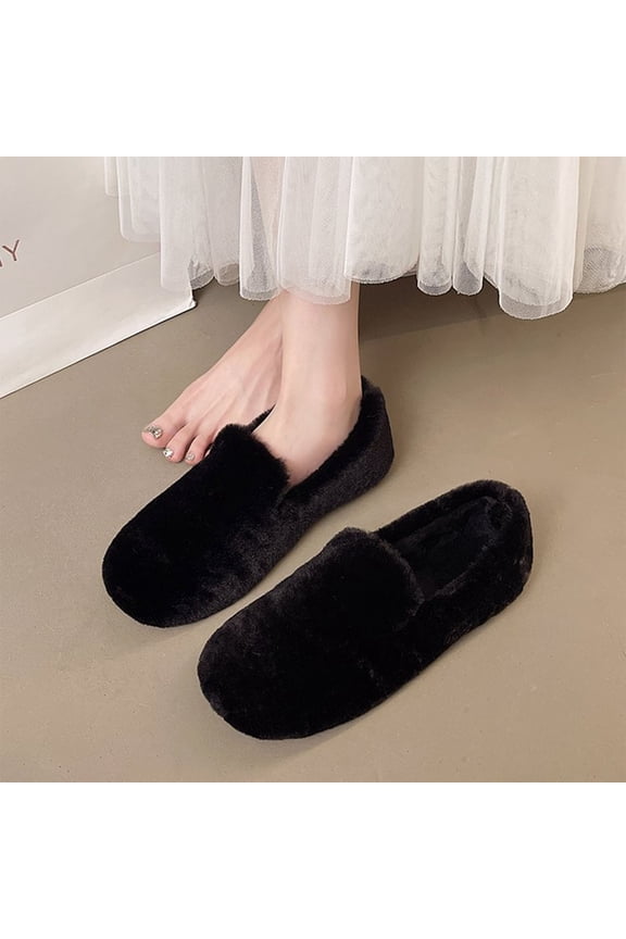 Women's Fashionable Casual Slip-On Bean Shoes - Low Cut Flat Sole Solid Color New Style Minimalist Versatile Design for Everyday Comfort