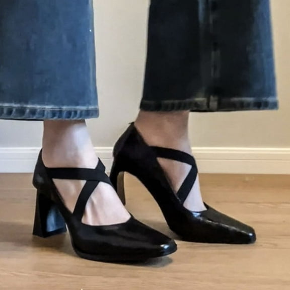 Yusimy Women's Fashionable Casual Spring Summer Stiletto High Heels - Pointed Toe Slip-On Closed Toe Solid Color Minimalist Design for Everyday Wear
