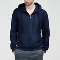 thumbnail image 1 of Yusimy Men's Solid Color Block Hooded Zip-Up Sweatshirt Jacket Casual Pullover Urban Style Outerwear, 1 of 9