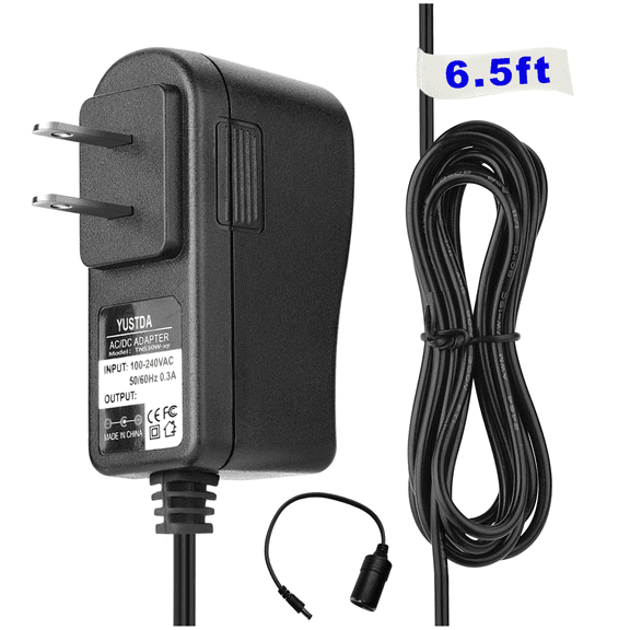 Yustda 12V AC/DC Adapter Plug AC-CAF Compatible with Lowrance Hook Reveal 5 7 9 TripleShot Fish Finder 000009944 061001100 000-0099-44 061-0011-00 12 VDC Power Supply