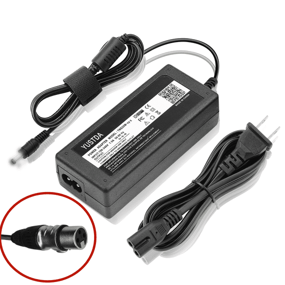 Yustda 48V 3-Prong AC DC Adapter Compatible with EDAC EDACPower ELEC Model No.: EA11011P-480 EA11011P-4800 EA11011P480 EA11011P4800 48VDC DC48V Switching Battery Charger