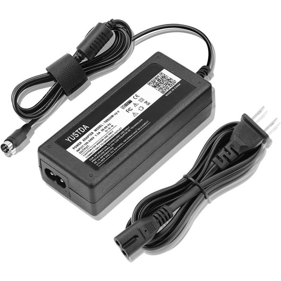 Yustda 4Pin and Barrel Plug 48V AC/DC Adapter Replacement for CS CS-4802000 CS4802000 FJ-SW2027A48002000 Shenzhen Fujia Appliance 48VDC 2A DC48V 2000mA 48.0V 2.0A Switching Power Supply Charger