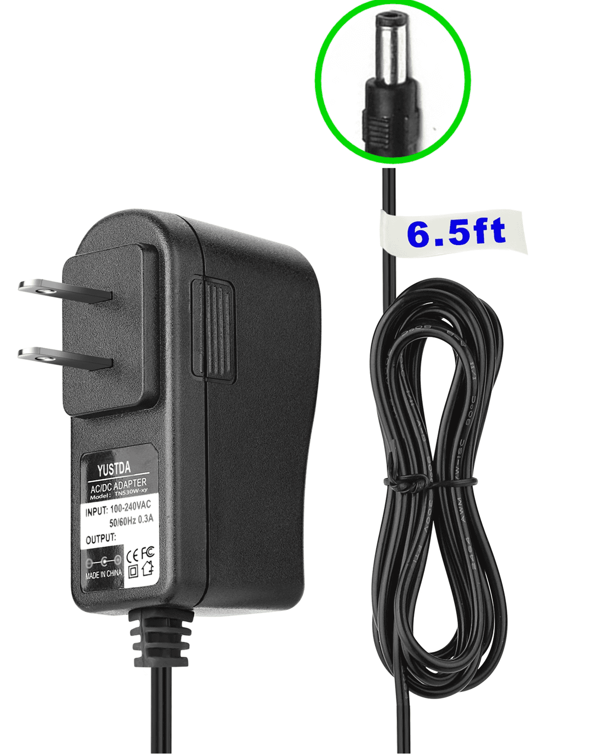 Yustda AC-DC Adapter Compatible with Donner DED 400 Electronic Drum Kit ...