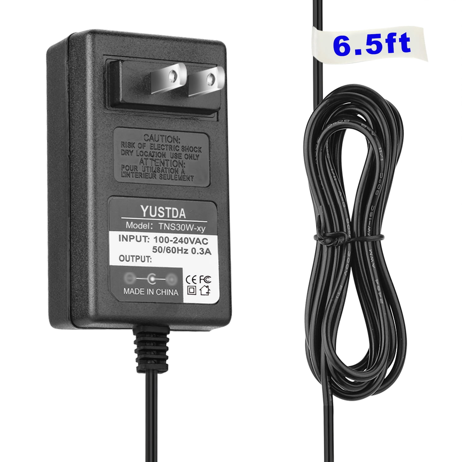 Yustda AC/DC Adapter Replacement for ONN Portable CD Player Boombox ...