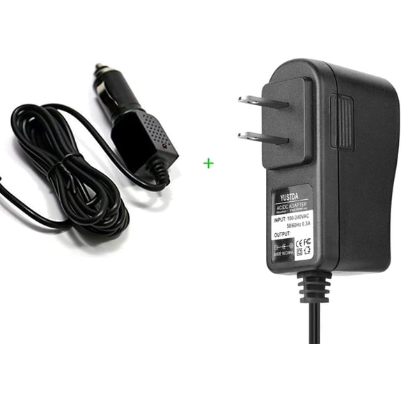 Yustda Home & Car Charger for Virgin Mobile Kyocera Wildcard 8900/2.5mm Power Supply Cord Cable PS Charger Mains PSU