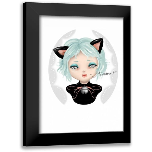 Yuste, Patricia 18x24 Black Modern Framed Museum Art Print Titled - Cat face