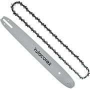 Yutacorex 16 in Chainsaw Guide Bar and Chain Combo, 3/8 in Low Profile Pitch, .050 in Gauge, 56 Drive Links for Echo, Husqvarna, Ryobi, Homelite Saw