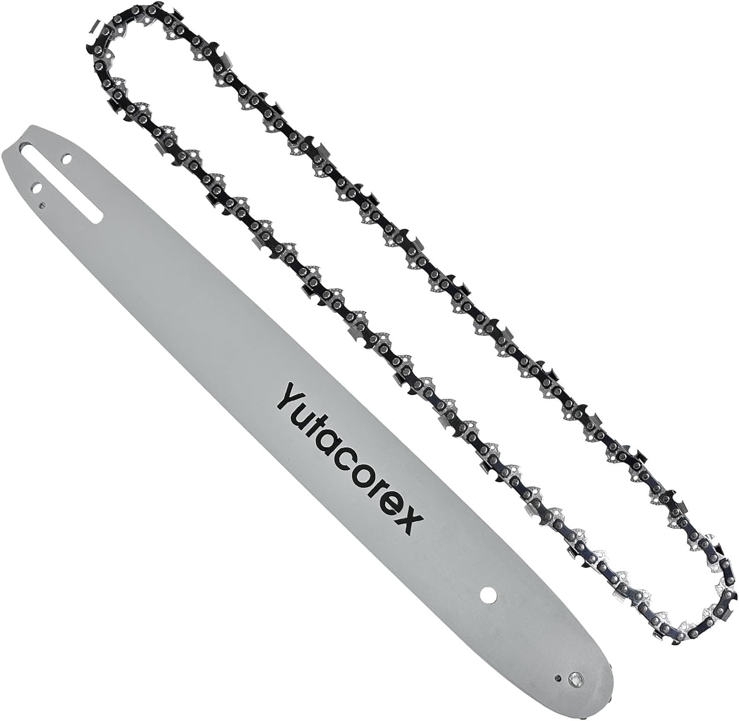 Yutacorex 16-inch (about 40.6 cm) chainsaw guide rail and chain combination, replacement parts for Milwaukee 48-09-3001, suitable for EGO CS1604; CS1600, suitable for home users, suitable for Husqvarn
