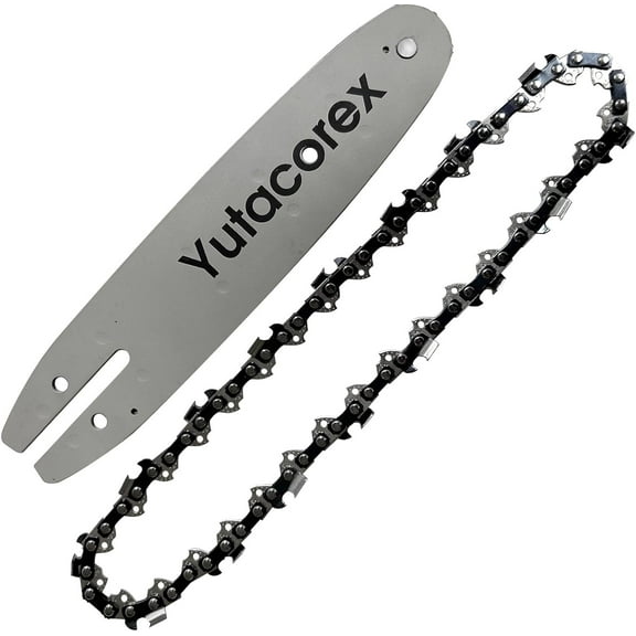 Yutacorex 8inch Guide Bar and Chain Combo,3/8,043,33DL,Pole saw Replacement Accessories Fits DEWALT DCPS620M1,DCPS620B,Fits RYOBI P436,P4360BTL,P5452BTL,P20310,RY43160A,P2510,Fits BLACK+DECKER LPP120B
