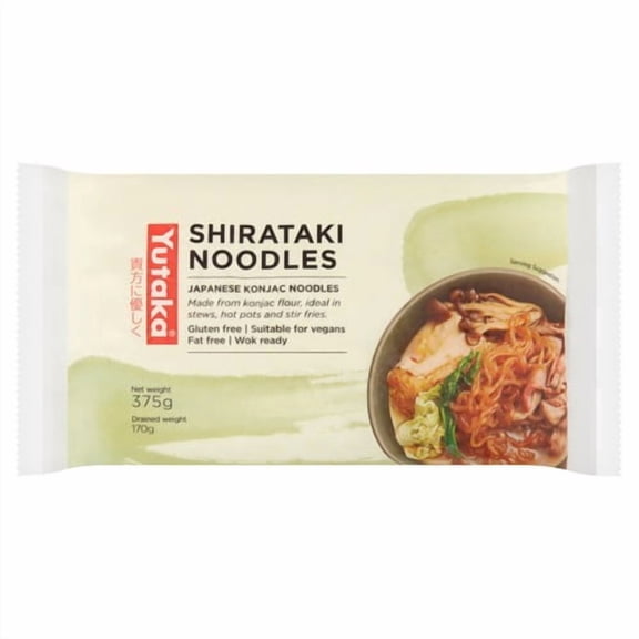 Yutaka Japanese White Shirataki Noodles 375g, British Import (Pack of 3)
