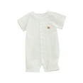 thumbnail image 1 of Yutgune Baby Boy Girl Cotton Romper Summer Short Sleeve Pig Print Bodysuit Newborn Infant Crawling Suit 6-9 Months, 1 of 6