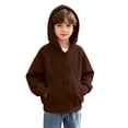thumbnail image 1 of Yutgune Boys Zip Up Hoodie Jacket, Full Zip Long Sleeve Hooded Sweatshirt with Pocket, Casual Fall Outerwear, 1 of 9