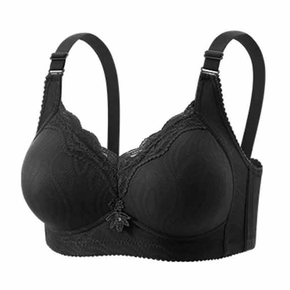 Yutgune Bras For Women Lace Wireless Shaping Bra Wide Strap Full Coverage Side Support Comfortable Bra