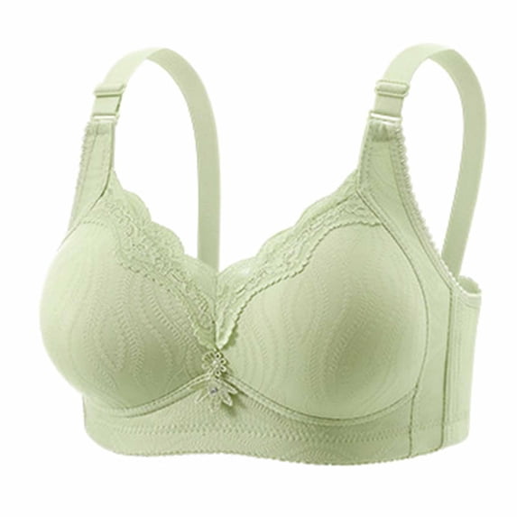 Yutgune Bras For Women Lace Wireless Shaping Bra Wide Strap Full Coverage Side Support Comfortable Bra