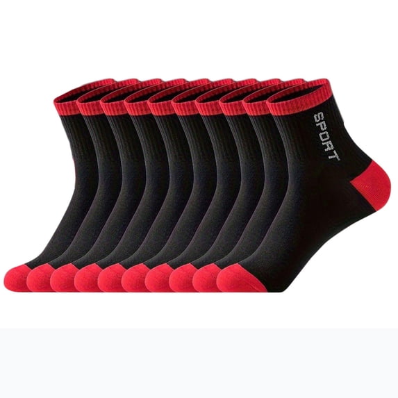 Yutgune Cotton Crew Socks For Men Soft Breathable Dress Running Mens Socks Men's Socks Multi Pack 5 Pack