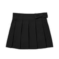 thumbnail image 1 of Yutgune Girls Cotton Pleated Skirt With Bow Decor Girls Uniform Skirts School Clothes For Girls Elastic Waist A Line Skirt Size 5‑15 Years, 1 of 7