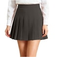 thumbnail image 1 of Yutgune Girls High Waist Pleated Skirt School Uniform For Girls Back To School Clothes Elastic Waist A Line Skirt Size 1‑15 Years, 1 of 6