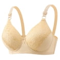 thumbnail image 1 of Yutgune Lace Bralettes for Women Full Coverage Soft Wireless Daily Support Bra Floral Lace, 1 of 2